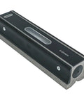 Noteflora Steel Bar for spirit Level 200mm 0.02mm Resolution Machinist Tool showing V-Groove and bubble vials.