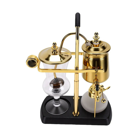 Artisan Manual Siphon Coffee Maker Featuring Sturdy Heatproof Glass Carafe For Precise Extraction Flow And Fully Custom Steeping Cycles That Hit Different Daily On Your Kitchen Counter.