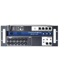 Front view of Ui16 16-Input Digital Mixer with Remote Control, showing XLR combo mic/line inputs and rack-mountable design.
