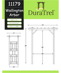 Vinyl Garden Archway For Outdoors, 72 By 85 Inches, White With Lattice Design And Trellis Sides, Weather Resistant PVC Arch