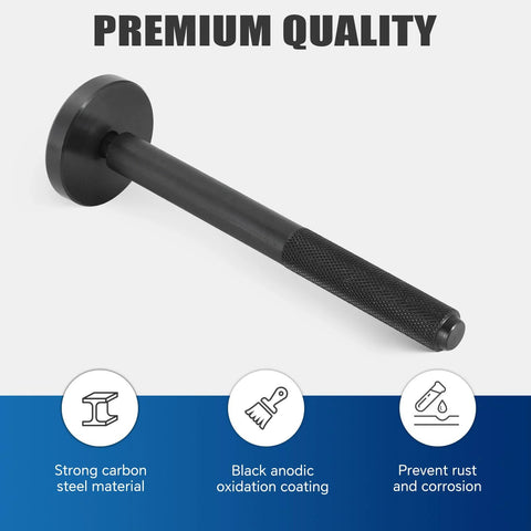 ATP bush bearing and seal driver tool with knurled black handle and round driving head