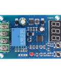 No Sweat Battery Charge Control Module With Crisp Digital Screen For Easy Six To Sixty Volt Charging And Discharging Ten Amp Setup Sweet For Solar Wind Cars And Ev Rides, top view with display and connectors.