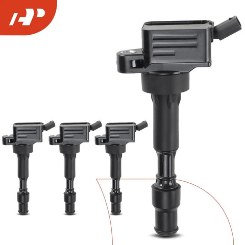 Engine Ignition Coil Pack Set For Hyundai Elantra Kona Sonata Kia Forte Optima 2.0L 2.4L L4 Replacements 2015 To 2024 Four Pack display