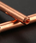 Close-up of copper TIG Collet Tips And Bodies Kit For WP17 To WP26 Torch Series, showing the 2.4 mm tungsten replacement details.