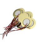 12 Pack 27mm Piezo Disc Element Sensor With Wire Piezoelectric Pickup Sensor Contact Microphone Trigger Transducer Prewired