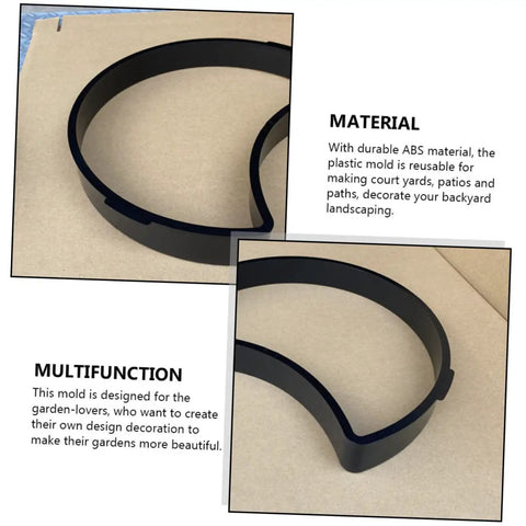 Crescent Moon Paver Molds For DIY Garden Pathway And Patio Paving Moon Shaped Floor Molds Durable ABS Plastic Easy To Handle