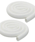 2 Pack 6 Foot Foam Pipe Insulation Tubing For Water And HVAC Lines Keeps Heat In Reduces Noise Soft Grip Comfort Protects Pipes And Handles White 0.35 By 0.39 Inches coiled