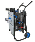 Trusted Contractor Workhorse 10 Inch Table Saw with 15 Amp Powerful Motor, portable design and rack and pinion fence adjustments.