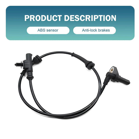 Rear Left ABS Wheel Speed Sensor Plug And Play For Heyue Direct Fit Replacement OEM 3630050U2010, black ABS sensor cable