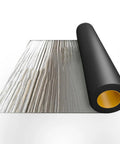 Top Shelf Self Adhesive Roof Repair Tape roll showing reflective foil and black backing for roofing and insulation use.