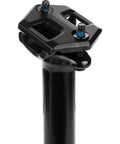 Top view of Coast Suspension Dropper Post With Air Suspension For Gravel And MTB External Routing 100mm Travel 27.2mm Diameter