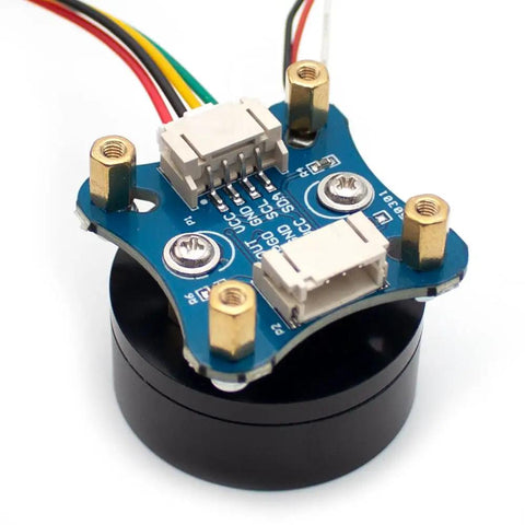 Tough As Nails Hollow Shaft Brushless DC Motor With AS5600 Magnetic Encoder Hall Sensor Outer Rotor Kit, close-up view