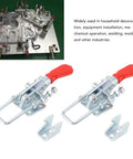 Heavy Duty Iron 2 Pack Quick Release Toggle Latch Clamps for secure pull locking, 7.5x3x3cm, ideal for industrial use.