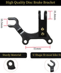 Disc Brake Conversion Kit For Bikes Aluminum Alloy Disc Brake Adapter Bracket Frame Mount Includes 6 T25 Bolts