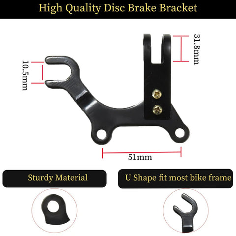 Disc Brake Conversion Kit For Bikes Aluminum Alloy Disc Brake Adapter Bracket Frame Mount Includes 6 T25 Bolts