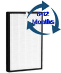2 Pack BKJ-33 Replacement Filter Kit 3 In 1 H13 True HEPA With Activated Carbon And Pre Filter For BKJ-33 Air Purifier Easy Fit