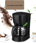 Kickstart Your Grind With This Top Shelf Bean To Cup Coffee Maker Boasting sleek black design with glass carafe for brewing.