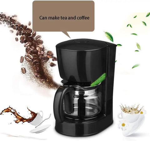 Kickstart Your Grind With This Top Shelf Bean To Cup Coffee Maker Boasting sleek black design with glass carafe for brewing.