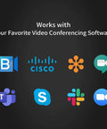360 Degree All Around Meeting Webcam With Built In Omnidirectional Microphone And 1080p HD Video Conferencing Camera compatibility