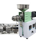 Straight Up Solid 3D Printer Filament Recycler Machine With Super Slick Thermal Controls, stainless steel hopper and motor.