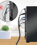50 Ft Spiral Cable Wrap For Quarter Inch Wires Black Durable Cable Sleeve That Keeps Cords Neat And Tidy Wrapping Range Four To Fifty Mm Slick For Home Office Setup Computer TV And Media Cables Premium PE Material