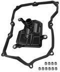 Audi Q3 Transmission Filter With Pan Gasket Drop In Fit For Volkswagen Arteon Atlas Tiguan 2018 Through 2022 Replacement V105611 0440407 09P325429 Premium Auto Transmission Filter Kit For Smooth Shifts And Long Lasting Performance, black