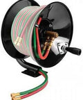 Manual Hose Reel For Twin Welding Hose Up To 100 Feet With Easy Mount Bracket For All Positions No Hose Included, welding shop accessory