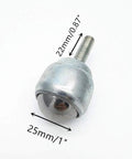 4Pack 25Mm Roller Ball Transfer Bearings With Threaded Stem Universal Caster Wheel Unit, detailed view showing 25mm diameter and 22mm stem.