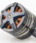 Close-up of the Beefy High Torque 3532 Outrunner Brushless Motor for RC Crawlers showing copper windings and aluminum casing.
