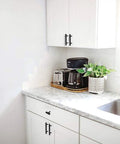 30 Pack Matte Black Cabinet Pulls 3 Inch T Bar Drawer Handles For Your Kitchen Cabinets And Cupboards Built To Last Durable Stainless Steel Construction 5 Inch Overall Length Square Bar Half Inch Rust Resistant Hardware on white kitchen cabinets