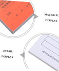 Carbon Copy Receipt Book For Small Biz 3 Part Invoice Pad With Simple Design And Clear Legibility Lightweight Order Receipt Book For Customer Transactions Fast Doc Speed And Error Reduction material detail display showing carbon copy pad layers