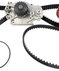 Genuine OEM 19253869 Timing Belt And Water Pump Service Kit Get Back On The Road Fast With Direct Fitment Guarantee Ensure High Performance Engine Reliability And Longevity Top Shelf Auto Parts Inside Original Factory Sealed Packaging, timing belt kit with water pump, bearings, and gasket