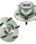 Front Wheel Bearing And Hub Assembly Pair For 2000 2001 Dodge Ram 1500 4WD With 2 Wheel ABS Front Left And Front Right Hubs Replacement Kit