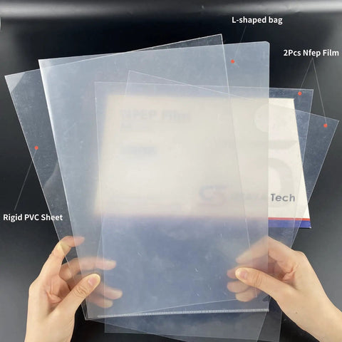 Two Pack Upgraded Nfep Film For Resin 3D Printers A4 Size 210x297mm Hella Smooth Peel Sheets Boost Print Success Rate Killer Surface Finish Straight Game Changer For LCD Printers