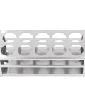 Stainless Steel Test Tube Holder Rack With Polished Finish Pro Grade Multifunctional Laboratory Tube Stand, 10 Holes for 40mm Tubes