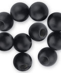 Ten Pack M4 Threaded Cap Nuts Knob Set For Furniture And Ball Lamp Light Fixtures Decorative Carbon Steel Screw Caps Black Knob