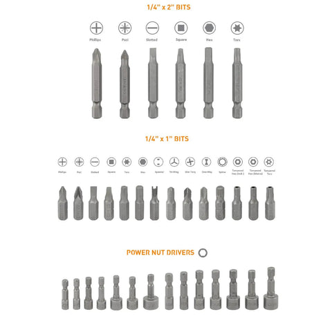 Ultimate 300 Piece Screwdriver And Drill Bit Set With Quick Change Adapter High Grade Carbon Steel Bits For Wood Masonry And Metal Includes Nut Drivers Security Bits Torx Slotted Phillips Hex Keys And Magnetic Bit Holder