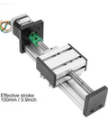 Heavy Duty 1204 Ball Screw Linear Actuator With Stepper Motor Delivering 100Mm Stroke And 24V Dc Power, 100mm stroke with stepper motor.