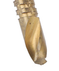 Close-up of a serrated twist drill bit from the Six Piece Serrated Twist Drill Bit Set For Wood PVC And Plastic Chamfering Grooving