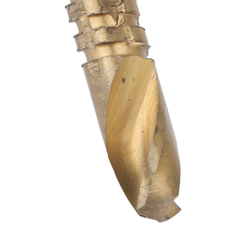 Close-up of a serrated twist drill bit from the Six Piece Serrated Twist Drill Bit Set For Wood PVC And Plastic Chamfering Grooving