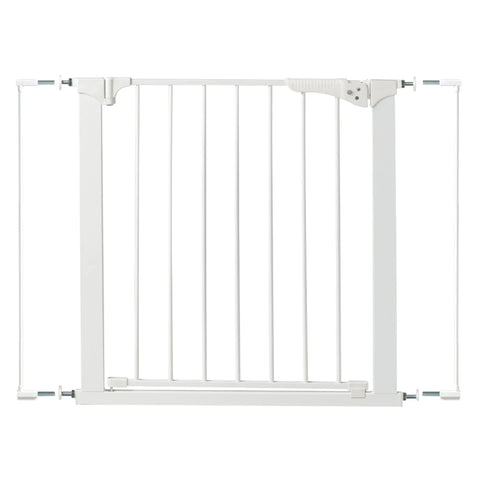 Easy Install No Tools Baby Gate For Doorways With Visual Pressure Indicator, Hold Open Safety Gate shown against white background