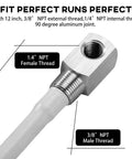 12 Inch Marine Fuel Tank Pickup Tube With Strainer For Boat Gas Tank Universal Fit Replaces Part 7 0948 showing NPT threads