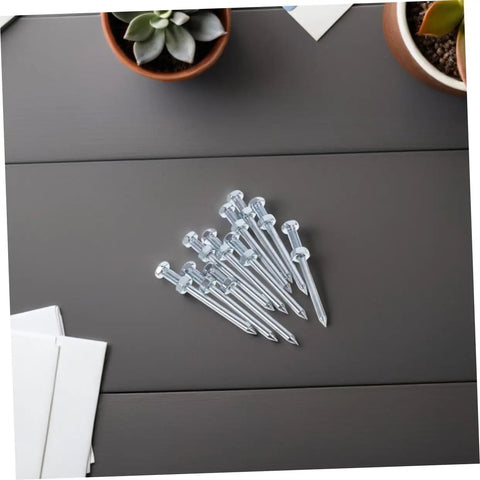 Heavy Duty Lawn Aerator Spikes 12 Pc Set Metal Spikes For Grass Care on a dark surface with plants nearby