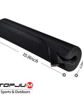 Two Pack Zero Gravity Chair Foot Rest Cushions For Outdoor Recliners, black footpad with dimensions 15.9x3.35 inches.
