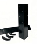 4-Piece 17-Inch Garden Raised Bed Corner Brackets With Screws For 20-24 Inch Lumber Black Powder Coated Steel 2mm Thick