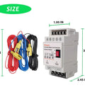 Set It And Forget It Automatic Water Level Controller For 110V Systems with 6.5ft sensor cables and dimensions labeled