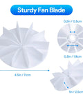 Dimensions of sturdy fan blade from Bathroom Vent Fan Motor And Blower Wheel Replacement Kit, Ultra Quiet Electric Motor Upgrade, 50 CFM 120V.
