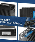 Plug And Play Golf Cart Controller 48V 400A Direct Replacement Easy Diy Install Smooth Speed Control For Star Ev Classic Electric Vehicles Direct Swap 0 To 5K Ohm Throttle Input, detailed view of the controller.