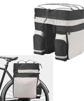 60L Bike Trunk Bag With Rain Cover For Mountain Bikes 3 In 1 Multifunctional Rear Rack Carrier Large Capacity Saddle Bag on rear rack