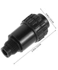 Two Pack Air Compressor Oil Plug Connector Set For Threaded Pipe Fittings Breather Vent Nozzle Kit Pump Parts And Vibration Reduction For Quick Tire Inflation And Inflatable Gear black 2.16in x 0.98in
